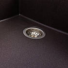 Гранітна мийка для кухні VALESO DIAMOND 8650 матова Гренадін, фото 5