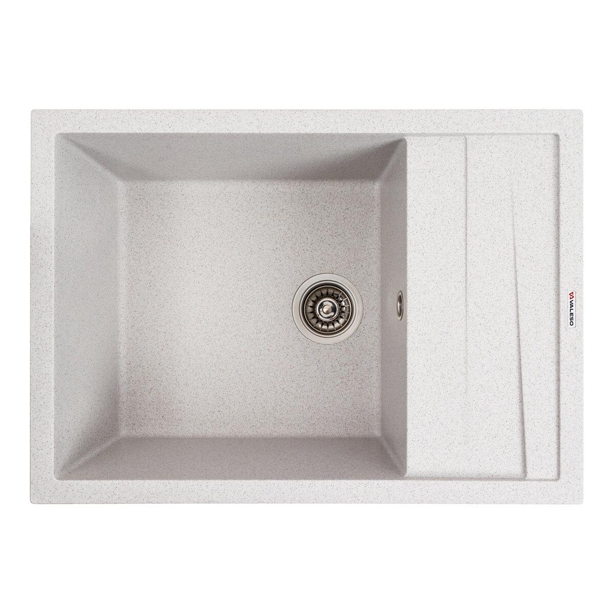 Гранітна мийка для кухні VALESO CASCADA 7050 матова Топаз, фото 1