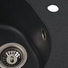 Гранітна мийка для кухні VALESO LUNA 510 матова Антрацит, фото 5