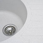 Гранітна мийка для кухні VALESO LIRA 7750 матова Топаз, фото 3