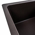 Гранітна мийка для кухні VALESO 6250 ZIRKONE матова Темна скеля, фото 2