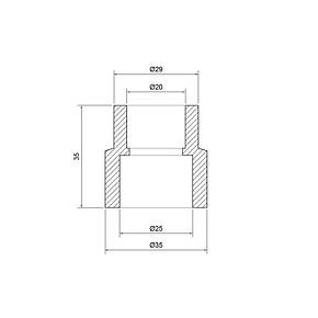 Муфта PPR Thermo Alliance 25х20, фото 2