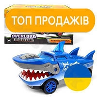 BM Джип-монстр АКУЛА СИНИЙ Lux mod MIC радиоуправляемый джип на пульте управления для детей от 6 лет и new/v2