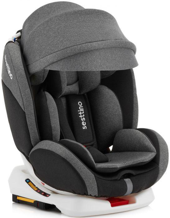 Дитяче автокрісло Sesttino Oktagon ISOFIX melange grey 0-36 кг Сіре, фото 1
