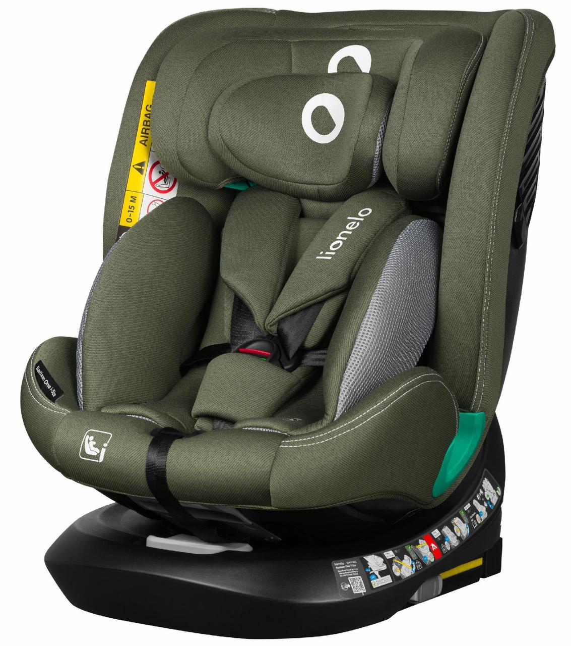 Дитяче автокрісло Lionelo BASTIAAN ONE I-SIZE GREEN OLIVE, фото 1