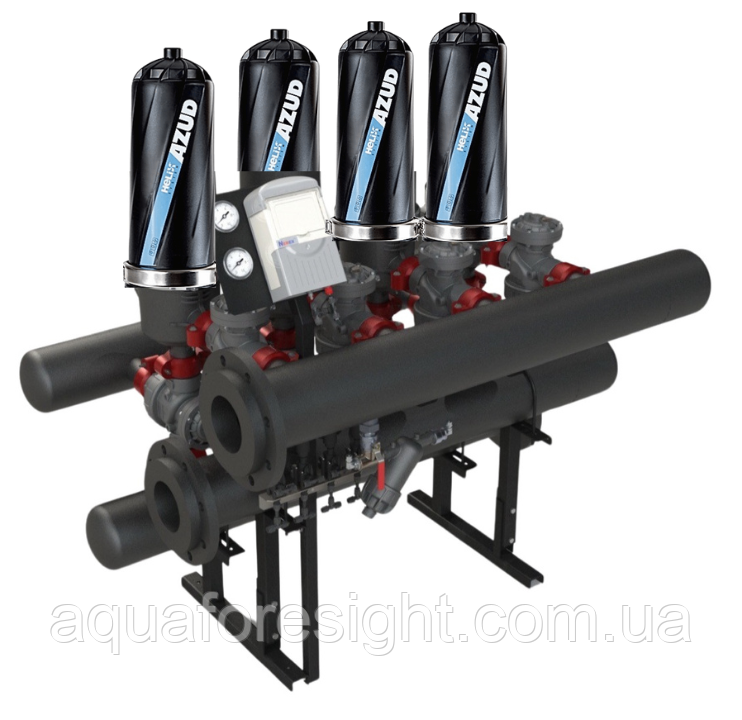 Автоматичний дисковий фільтр Azud ADF 416A-S (400 micron) продуктивність до 112 м³/год (ціна з ПДВ), фото 1