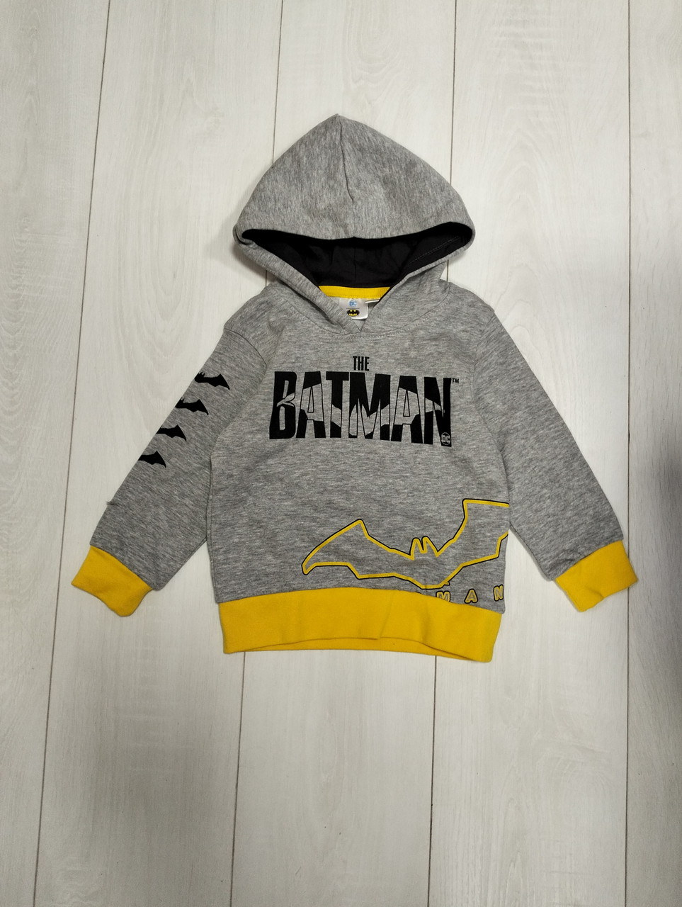Худі дитячий сірий Batman Kiabi 98см, фото 1