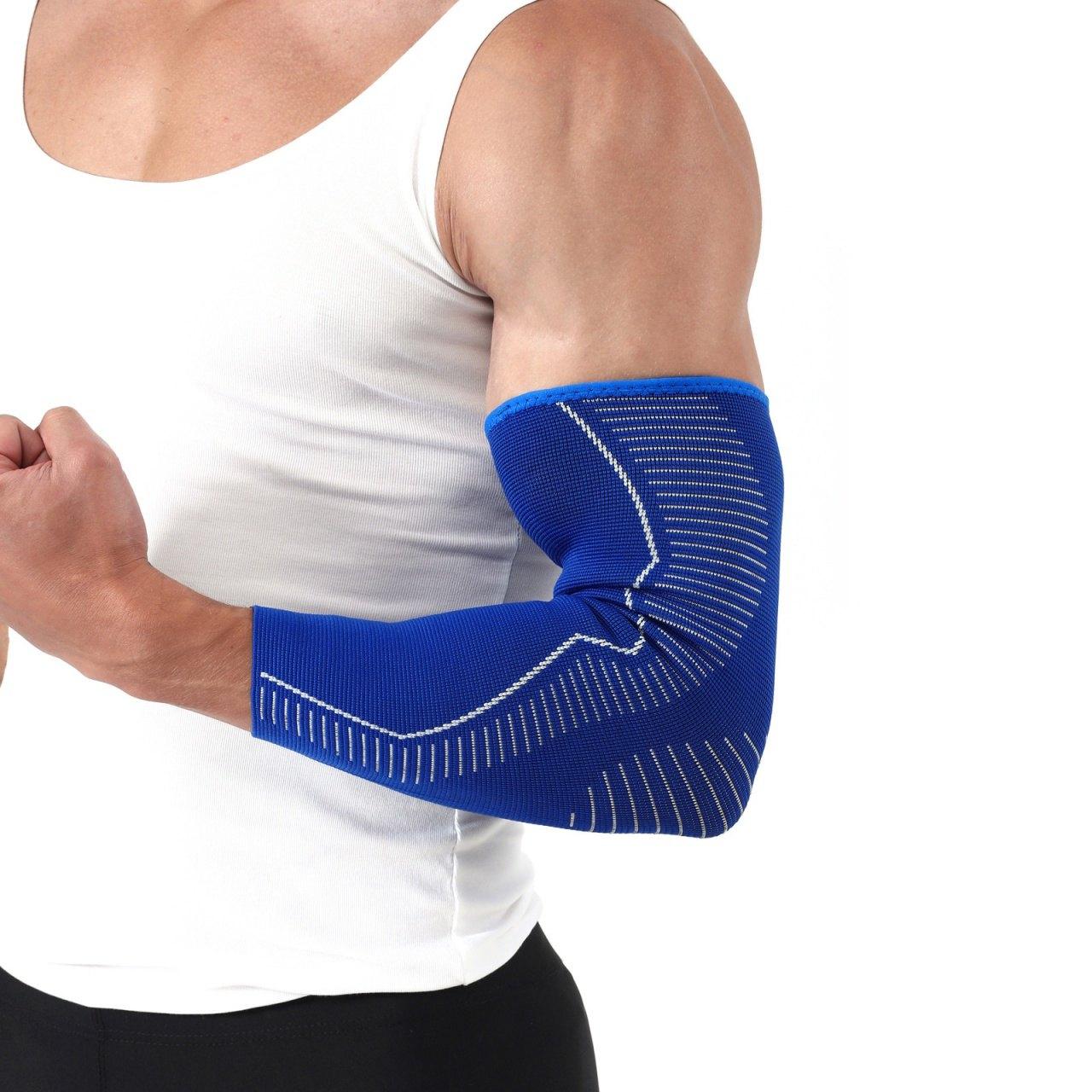 Бандаж ліктя синій розмір S-M, L-XL ST-7033, фото 1