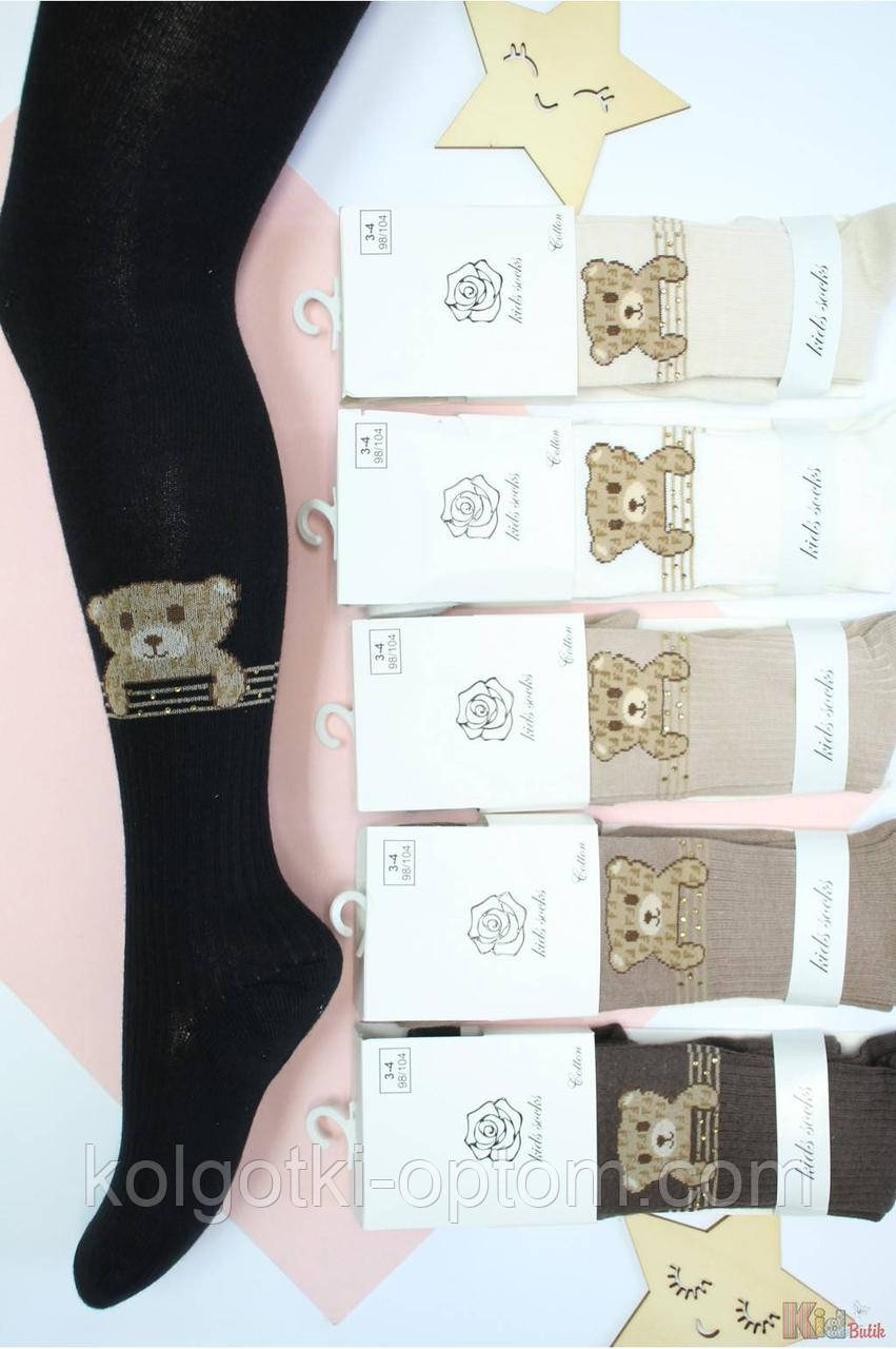 ОПТОМ Колготки арома зі стразами "Ведмежатко" (98-104/3-4 роки) Pier Lone 8681788603618, фото 1