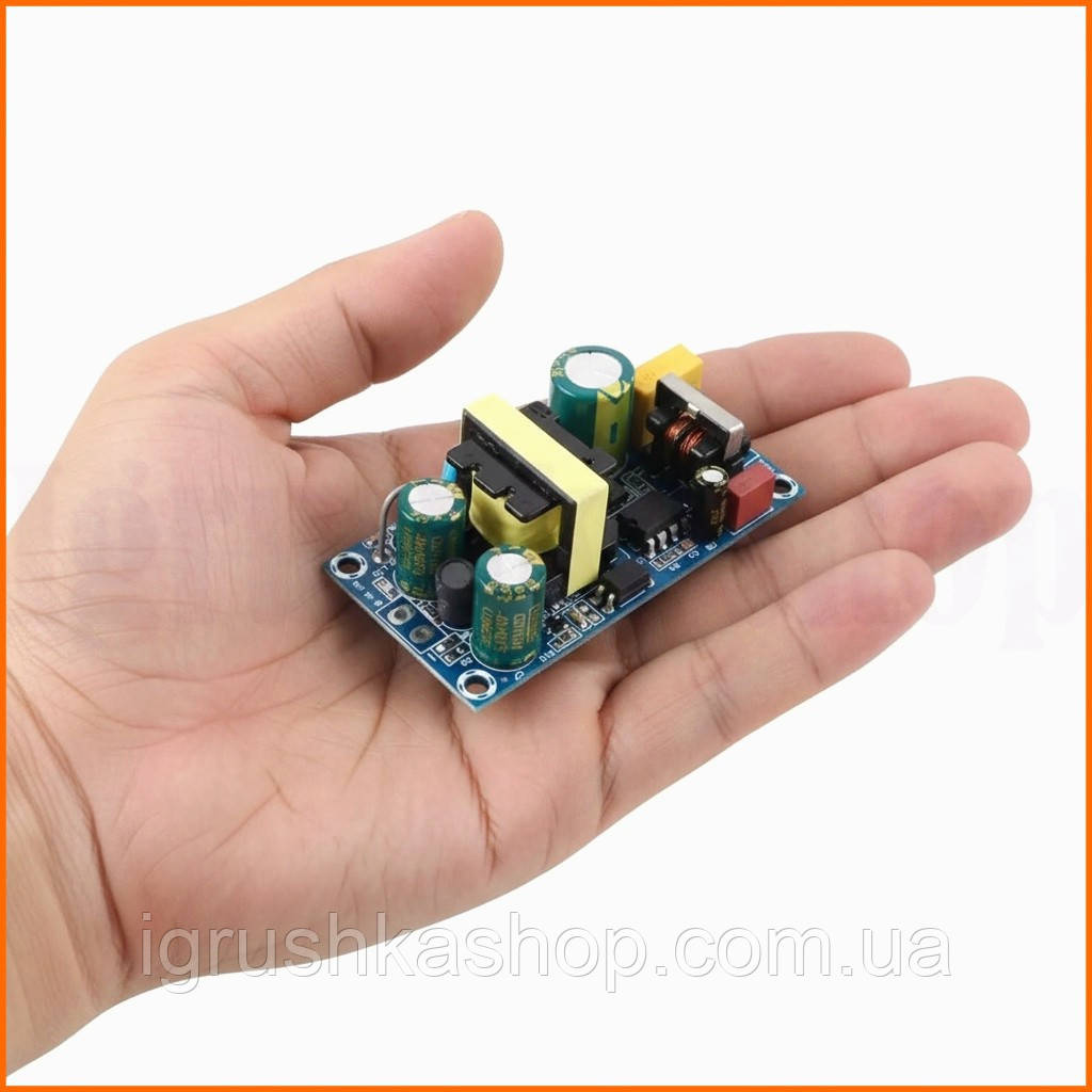 Блок живлення 12В 2А для електроніки та світлодіодів імпульсний адаптер відкритого типу без корпусу 24 Вт, фото 1