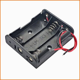 Бокс для батарейок 3 AA 4.5В із проводами пластиковий тримач для Arduino DIY електронних модулів