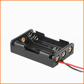 Відсік для трьох батарейок AAA бокс 4.5В з проводами тримач для Arduino DIY робототехніки та електроніки