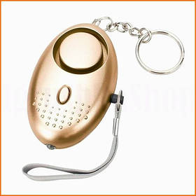 Брелок сирена для самооборони 120 дБ із ліхтариком компактний сигналізатор тривоги для жінок та підлітків