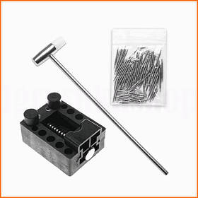 Набір інструментів для ремонту наручного годинника 147 предметів у зручному чохлі для заміни батарейок та регулювання