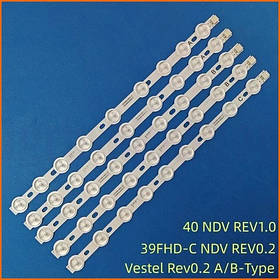 Комплект LED-планок для відновлення підсвічування телевізорів LG 39-40 дюймів 5 штук для ремонту LCD моделей