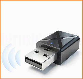 USB адаптер Bluetooth 5.0 для передачі та прийому звуку бездротовий приймач та передавач AUX 3.5 мм компактний