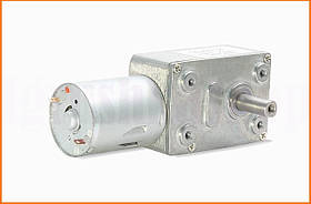 Мотор редуктор черв'ячний JGY370 12В 50обмін двигун постійного струму редуктор металевий самогальмування д