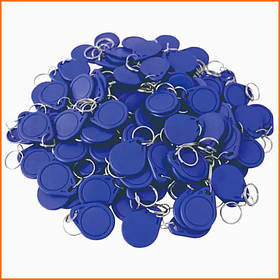 Лот із 10 RFID брелоків для безконтактної ідентифікації контролю доступу обліку об'єктів 125 кГц EM4305 10 штук