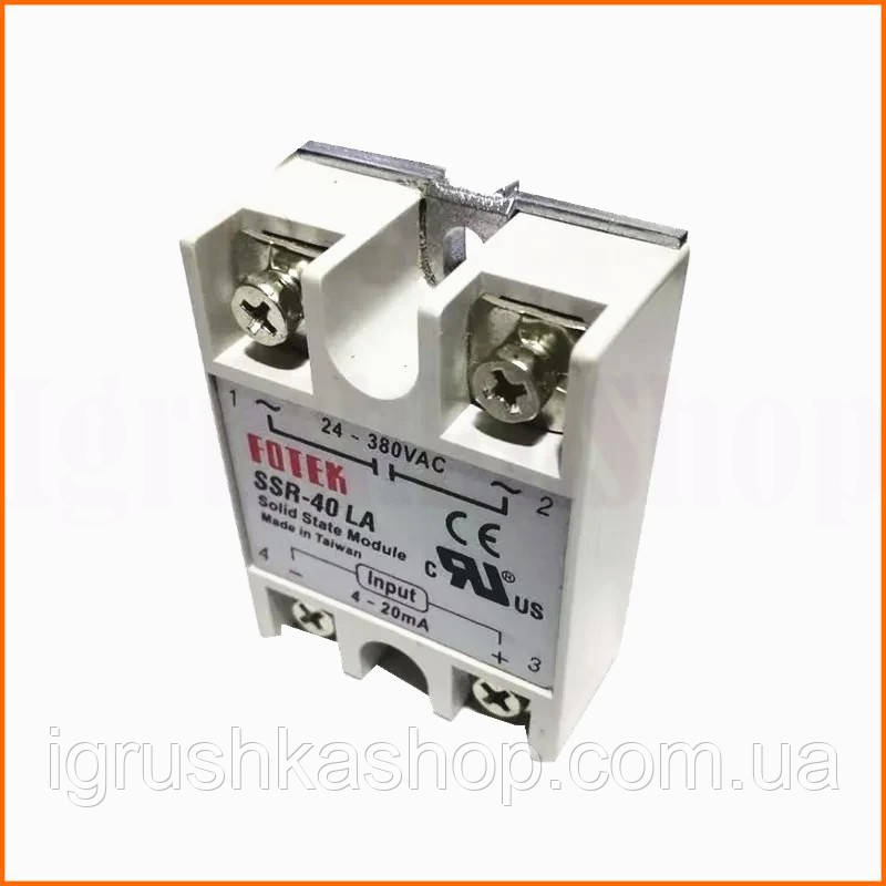 Однофазне твердотільне реле для безконтактної комутації навантаження 100А 380В без іскор та дуги VR-AC, фото 1