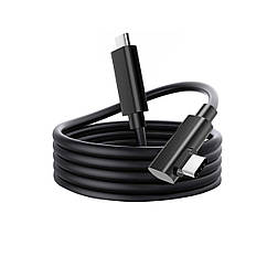 Кабель Oculus Link USB-C 3.2 Type-C 5 м для Quest 2/3/Pro/Pico 4 з передачею даних Чорний ( код: CC-5mGB )