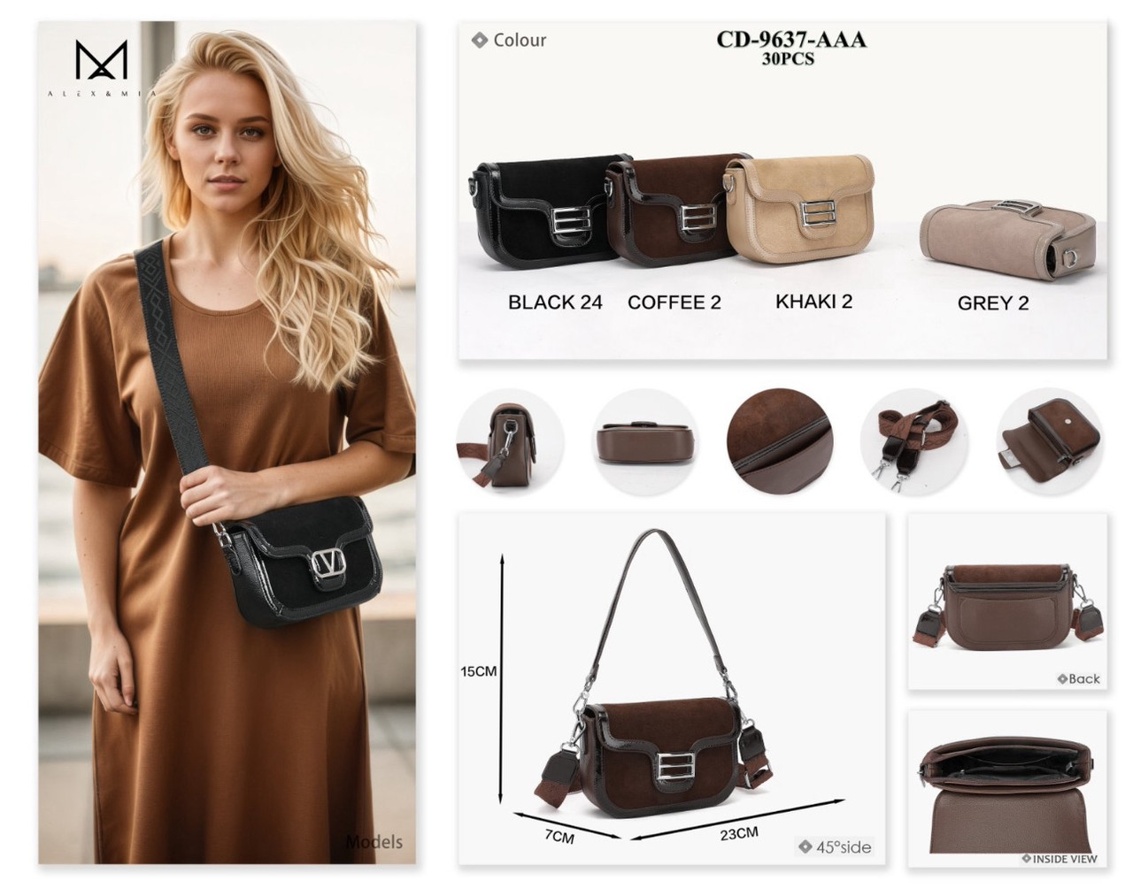 Жіноча сумка на плече Alex&Mia 9637 Купити Жіночі клатчі в Одесі Модні жіночі сумочки та клатчі