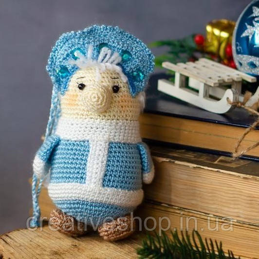 В`язана іграшка "Місіс Санта ", фото 1