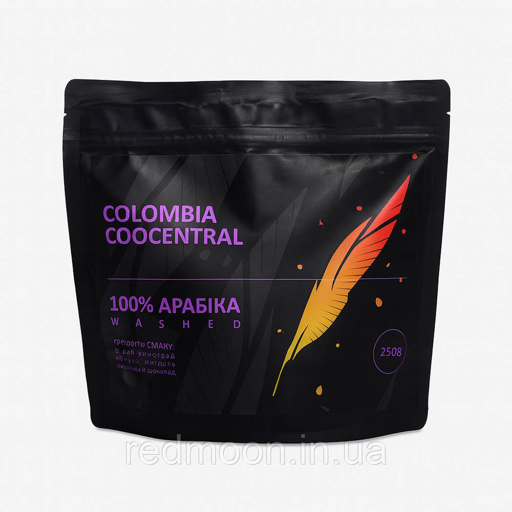 Кава в зернах, 100% Арабіка, 250г, Colombia Coocentral, / Арабіка кава зернова / Кава в зернах для кавомашини, фото 1