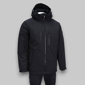 Куртка чоловіча Zero Frozen (зимова) ZF70618 ЧОРНА 100% поліестер. Утеплювач: Біо пух, верблюжа шерсть 48(Р)