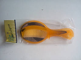 Набір дзеркало з гребінцем (Більші одноколірні)