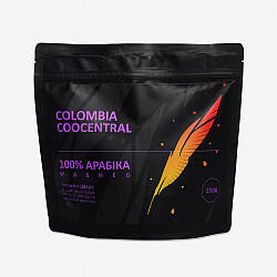 Кава в зернах, 100% Арабіка, 250г, Colombia Coocentral, / Арабіка кава зернова / Кава в зернах для кавомашини