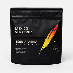 Кава в зернах 250гр, Mexico Veracruz / Обсмажена кава в зернах / Зернова кава натуральна