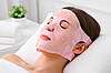 Гелева маска для обличчя та очей набір 2 шт, Рожевий / Охолоджуюча маска гелева / Косметична маска багаторазова, фото 2