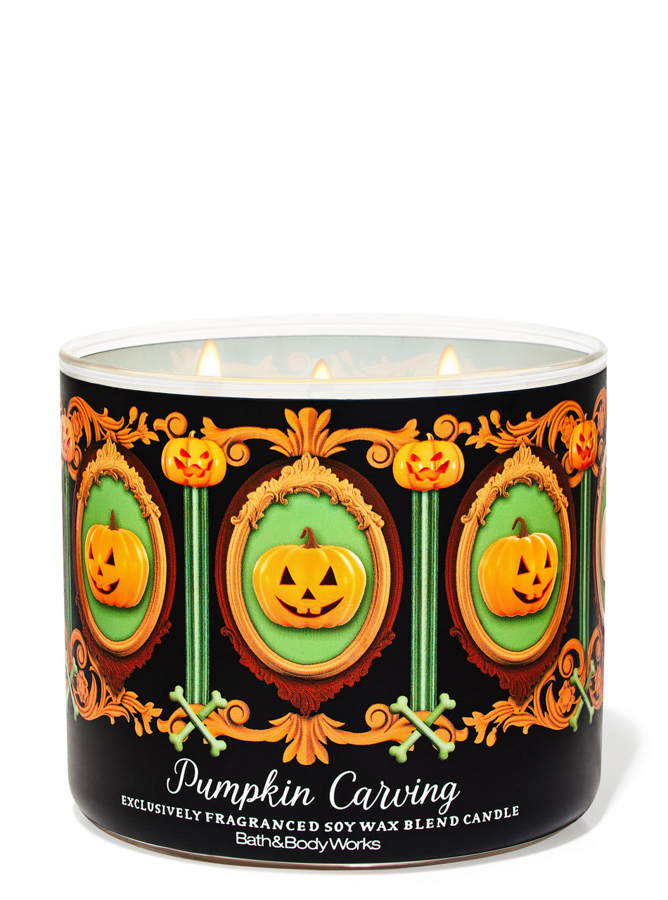 Ароматична свічка Bath & Body Works — Pumpkin Carving 3-Wick Candle / 411 г, фото 1