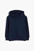 Тепле дитяче худі темно синього кольору 140 (10Y)