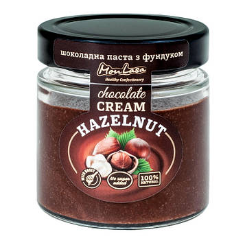 Шоколадна паста з фундуком: без цукру, пальмової олії та глютену Monlasa, 180 г