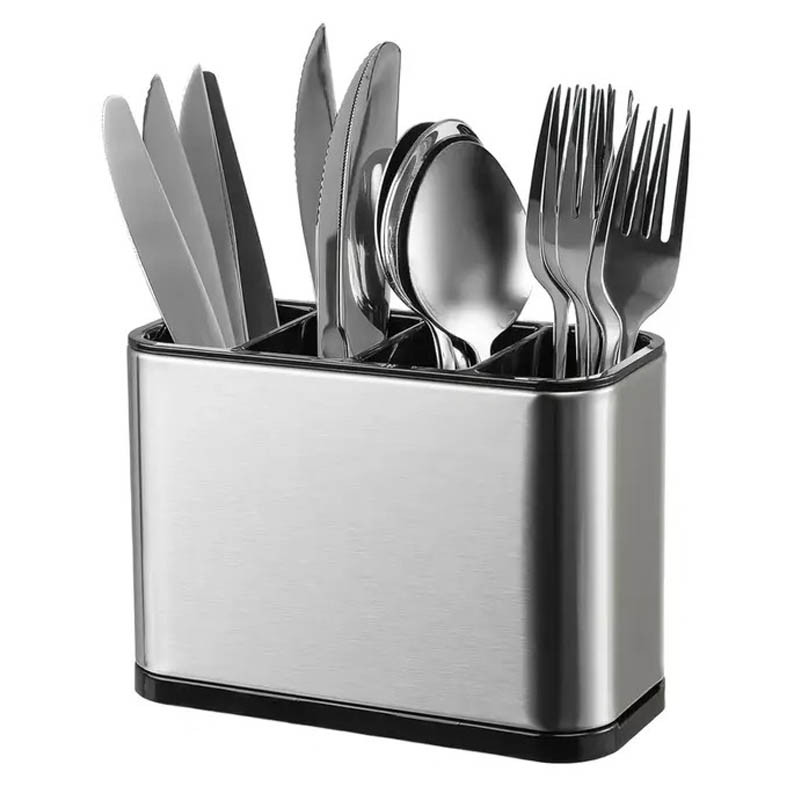 Кухонний органайзер для столових приборів 18х13х8.6см / Підставка для ножів / Підставка для ложок і виделок, фото 1