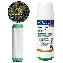 Картридж для води з KDF-55 та вугіллям, 10" 2", 1/2", FCСBKDF / Картридж для фільтру проточної води