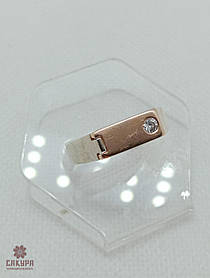 Золотий Перстень зі вставкою цирконій