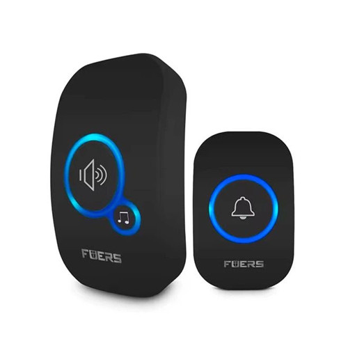 Бездротовий дверний дзвінок 433МГц 32 мелодії FUERS M557 з сигналізацією, фото 1