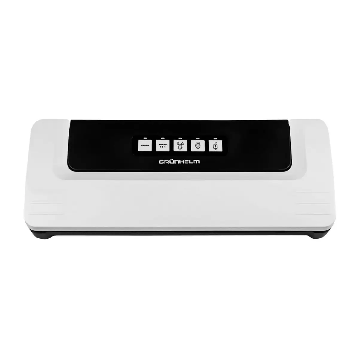 Побутовий вакууматор Grunhelm GV 100 BW 280 мм пакувальник для сухих вологих харчових продуктів 125 Вт Білий, фото 1