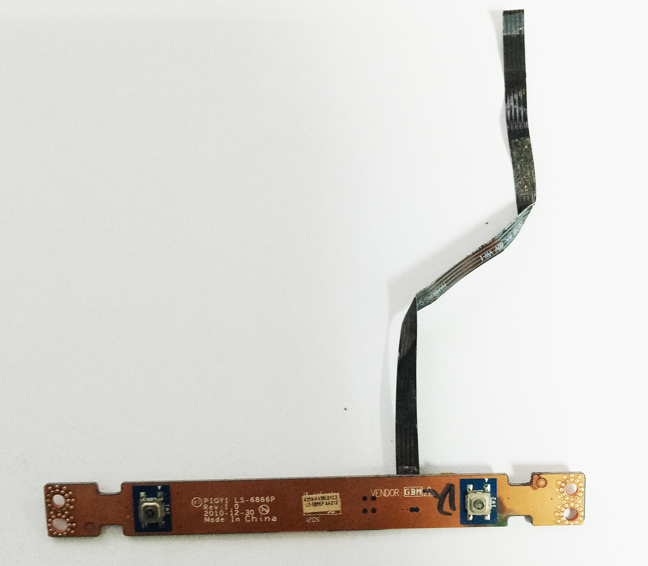 Плата кнопок тачпаду lenovo Y570, фото 1