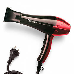 Фен для волосся, 3500Вт + 2 Насадки, Surker / Фен-стайлер з насадками / Професійний фен з дифузором / Стайлер для укладки волосся