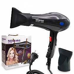 Фен для волосся, 5000Вт + 2 Насадки, NV-9102 / Стайлер для укладки волосся / Фен з насадкою-концентратором / Фен для сушки волосся
