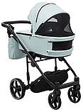 Коляска 2 в 1 Adamex Zico Tip TK-27 світло-блакитний, фото 6