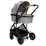 Універсальна коляска 2 в 1 Lionelo LAYLA 2IN1 GREY STONE, фото 4