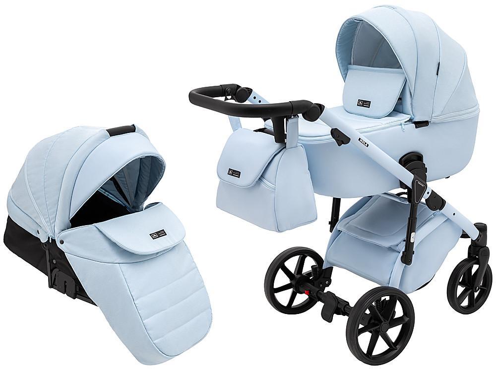 Дитяча універсальна коляска 2 в 1 Adamex Nola Natura 1 sky, фото 1