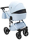 Дитяча універсальна коляска 2 в 1 Adamex Nola Natura 1 sky, фото 6