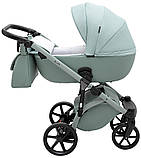 Коляска 2 в 1 Adamex Nola Natura 8 mint, фото 4