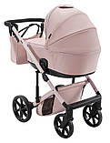 Дитяча універсальна коляска 2 в 1 Adamex Dolce Natura 2 rose, фото 5