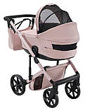 Дитяча універсальна коляска 2 в 1 Adamex Dolce Natura 2 rose, фото 6
